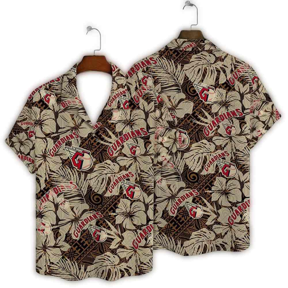 Cleveland Guardians Island Vibe Vintage Hawaiian Shirt 1