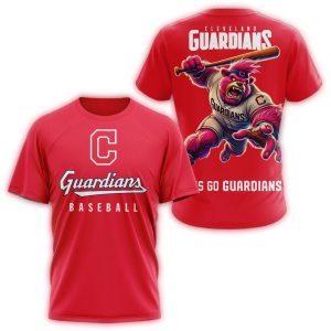Cleveland Guardians Mascot All-Over Print Baseball T-Shirt For Fans