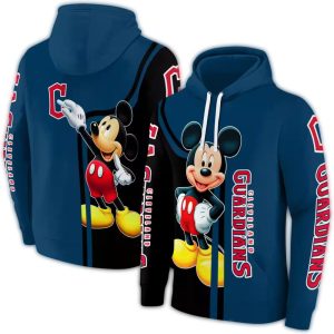 Cleveland Guardians Mickey Mouse All-Over Print Sweatshirt For Fans