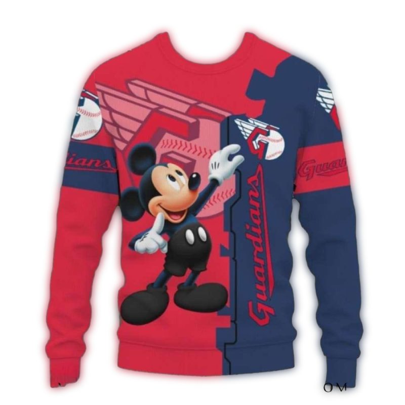 Cleveland Guardians Mickey Mouse Ugly Sweater 1