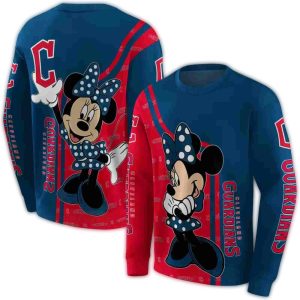 Cleveland Guardians Minnie Mouse All-Over Print Sweatshirt For Fans