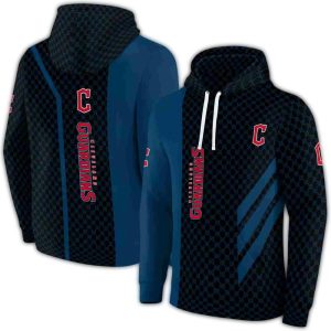 Cleveland Guardians All-Over Print Monogram Gc Pattern Hoodie