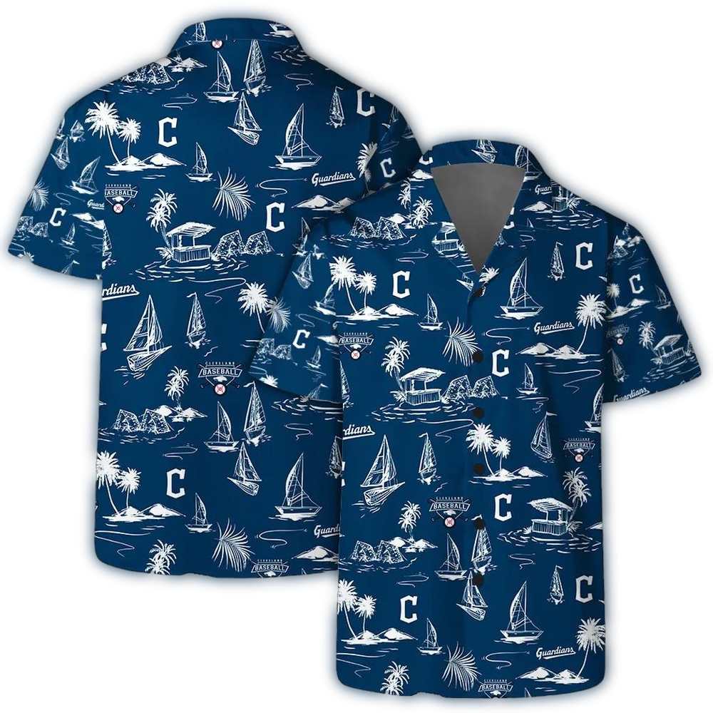 Cleveland Guardians Nautical Adventure Hawaiian Shirt 1
