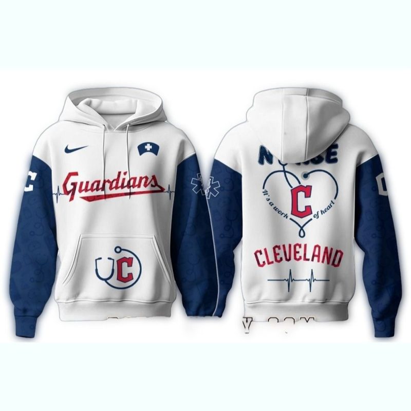 Cleveland Guardians Nurses Game AOP Hoodie 1