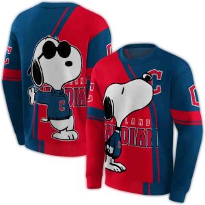 Cleveland Guardians Snoopy All-Over Print Sweatshirt For Fans