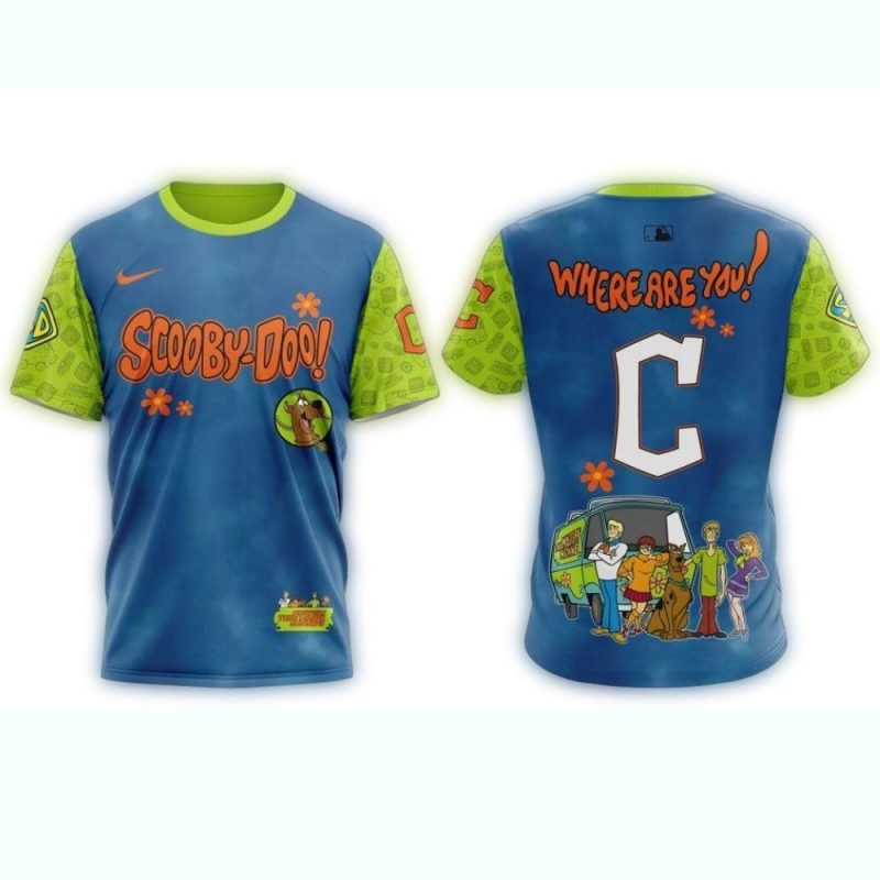 Cleveland Guardians X Scooby Doo AOP T Shirt 1