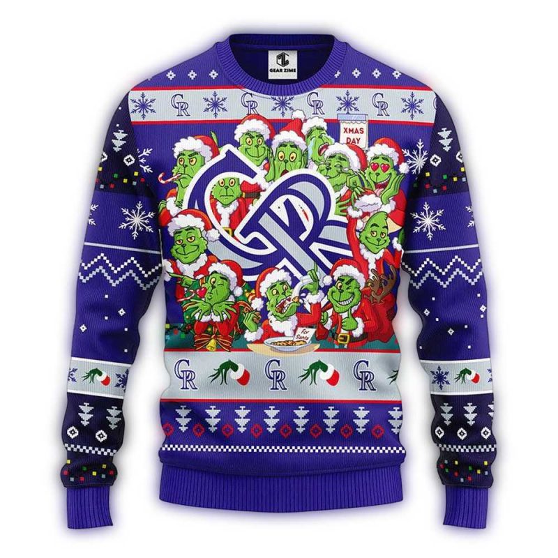 Colorado Rockies 12 Grinch Xmas Day Ugly Sweater 1