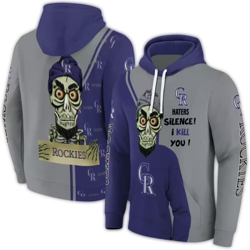Colorado Rockies Achmed Skull AOP Hoodie 1