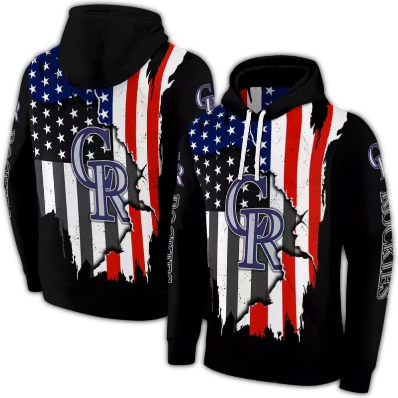 Colorado Rockies American Pride AOP Hoodie 1