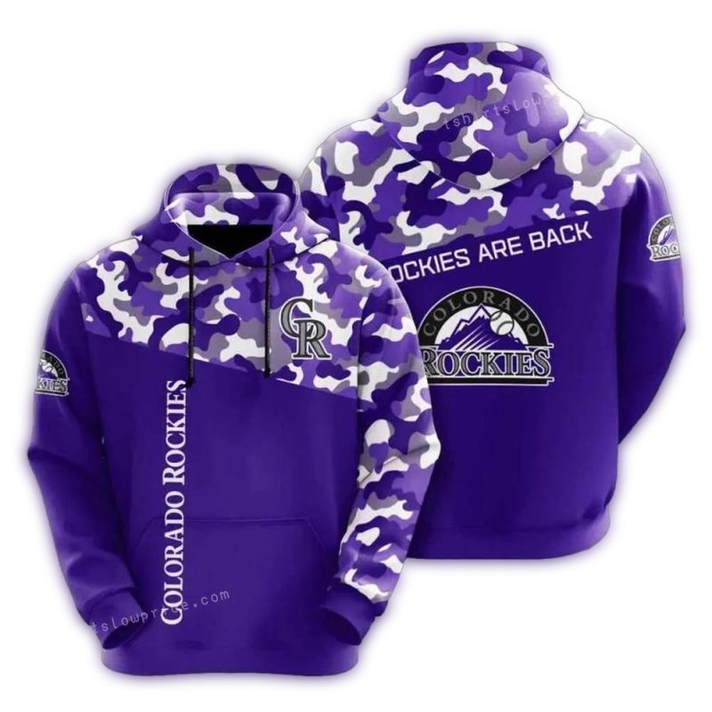 Colorado Rockies Are Back Camo AOP Hoodie 1