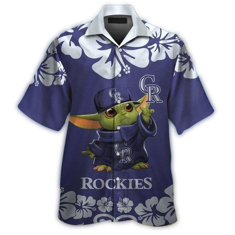 Colorado Rockies Baby Yoda Hawaiian Shirt 1