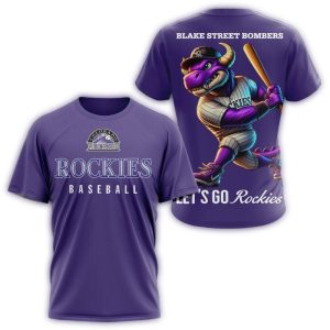 Blake Street Bombers Colorado Rockies All Over Print T-Shirt