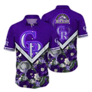 Colorado Rockies Tropical Blossom Hawaiian Shirt For Fans