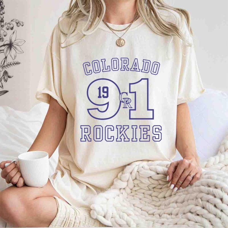 Colorado Rockies CR Logo Est 1991 T Shirt t shirt 1 1