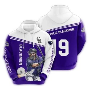 Charlie Blackmon Colorado Rockies All Over Print Hoodie For Fans
