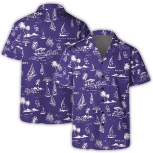 Colorado Rockies Coastal Sail Hawaiian Shirt For Men And Women