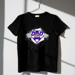 Colorado Rockies Superhero Dad T-Shirt - Perfect Gift For Fans
