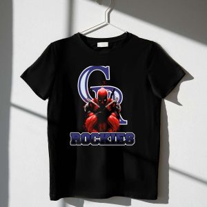 Colorado Rockies Deadpool Mashup Graphic T-Shirt For Fans
