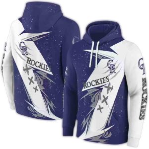 Colorado Rockies All Over Print Dynamic Slash Hoodie For Fans