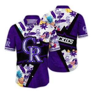 Colorado Rockies Floral Pineapple Hawaiian Shirt For Men & Women