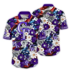Colorado Rockies Floral Paradise Hawaiian Shirt For Men And Women