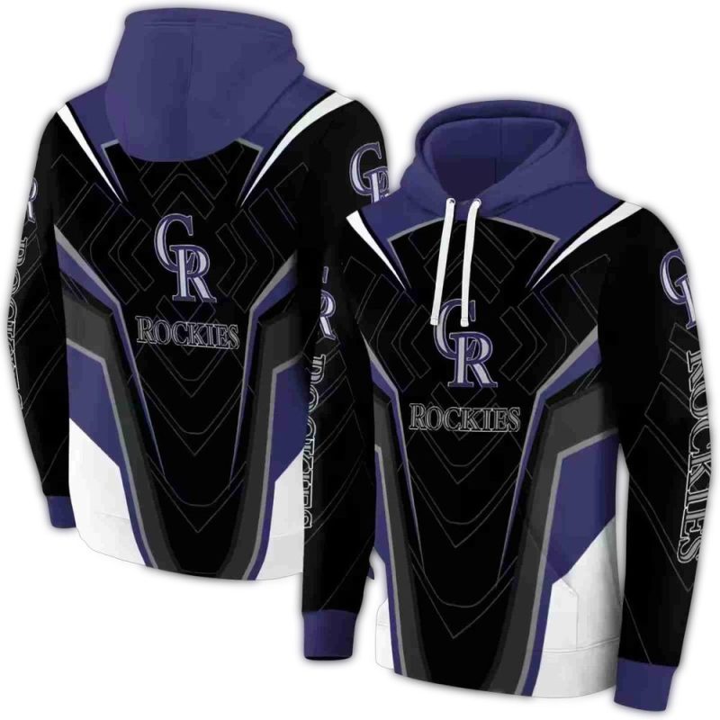 Colorado Rockies Futuristic Pattern AOP Hoodie 1
