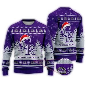 Colorado Rockies Christmas Ugly Sweater - Festive Holiday Sweatshirt