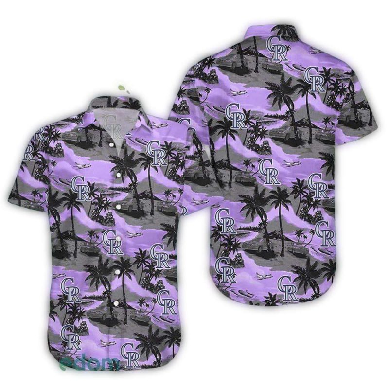 Colorado Rockies Island Pattern Tropical Hawaiian Shirt 1