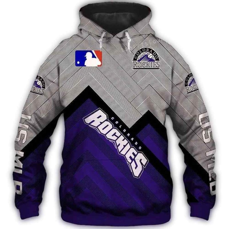 Colorado Rockies Logo In My Heart AOP Hoodie 1