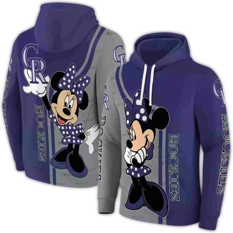 Colorado Rockies Minnie Mouse AOP Hoodie 1