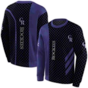 Colorado Rockies Monogram All-Over Print Sweatshirt For Fans