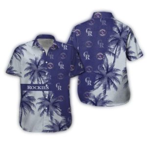 Colorado Rockies Tropical Coconut Hawaiian Shirt With Multi Logo Design