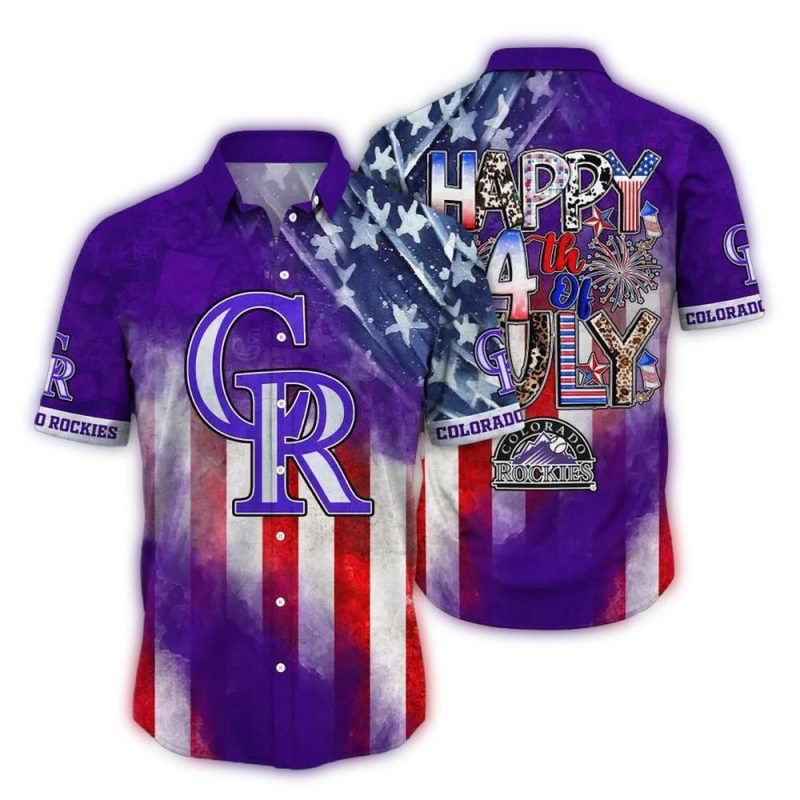 Colorado Rockies Patriotic Pride Hawaiian Shirt 1