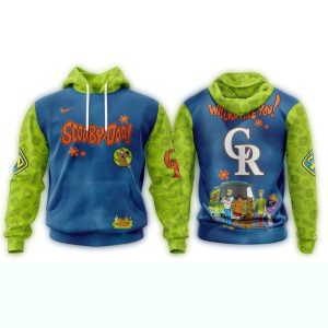 Colorado Rockies Scooby Doo Graphic Hoodie For Fans