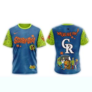 Colorado Rockies Scooby Doo All Over Print T-Shirt For Fans
