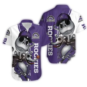 Colorado Rockies Skeleton Groove Hawaiian Shirt - Unique Summer Style