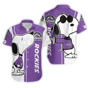 Colorado Rockies Snoopy Hawaiian Shirt - Cool Vibes Summer Style