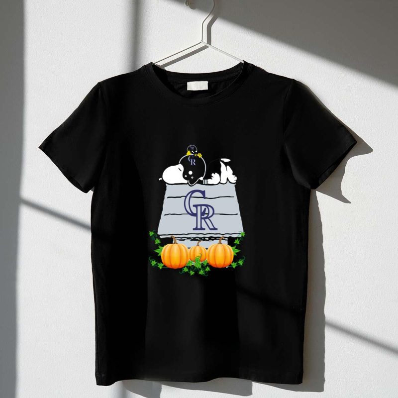Colorado Rockies Snoopy Pumpkin House shirt t shirt 1 1