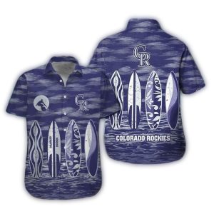 Colorado Rockies Hawaiian Shirt - Stylish Surf Beach Apparel For Fans