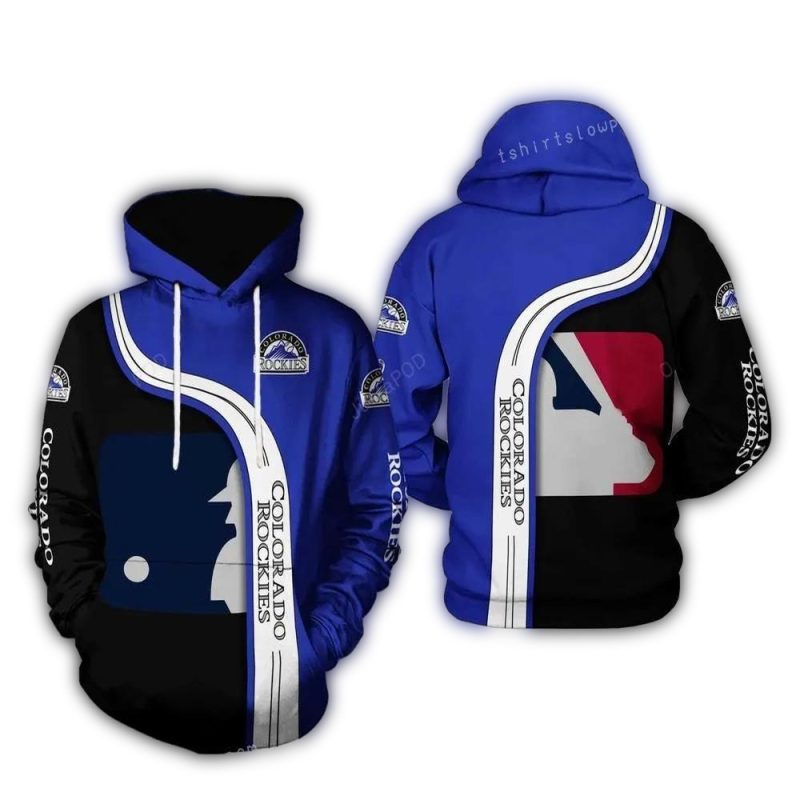 Colorado Rockies Team Baseball AOP Hoodie 1