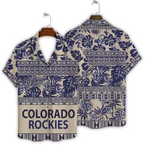 Tribal Tropics Colorado Rockies Hawaiian Shirt For Fans And Adventurers