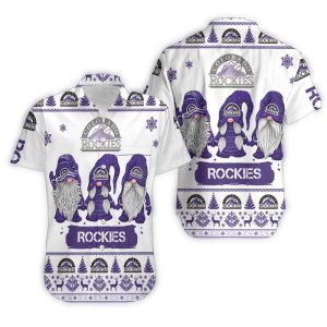 Colorado Rockies Winter Gnome Hawaiian Shirt - Fun & Festive Apparel