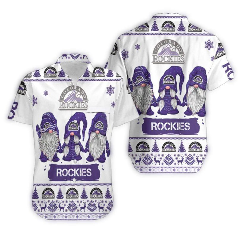 Colorado Rockies Winter Gnome Hawaiian Shirt 1