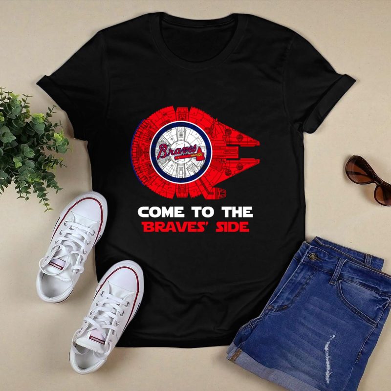 Atlanta Braves Millennium Falcon T-Shirt - Join The Braves Side! - Image 5