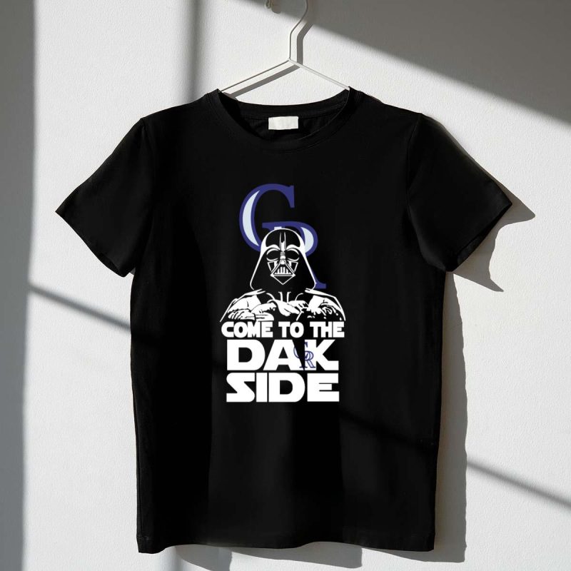 Come to the Dark Side Darth Vader Colorado Rockies Logo Fans T Shirt t shirt 1 1