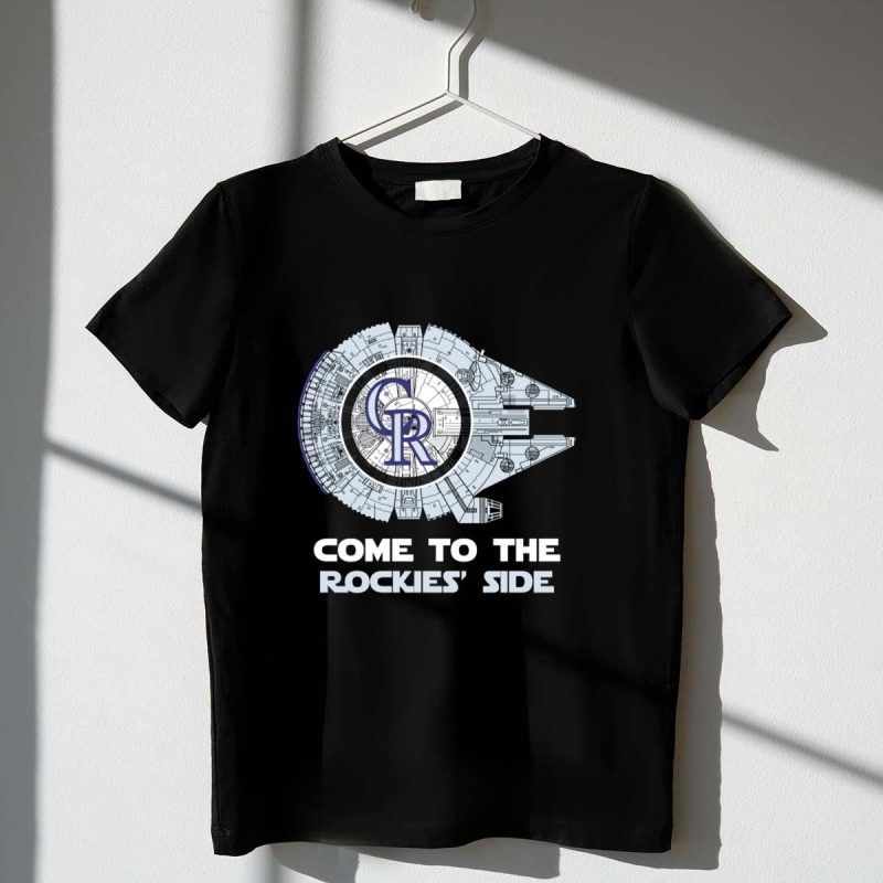 Come to the Rockies Side Colorado Rockies Millennium Falcon T Shirt t shirt 1 1