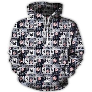 New York Yankees All-Over Print Hoodie - Stylish Fan Apparel