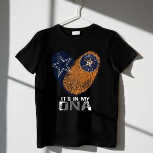 Houston Astros Cowboys Star Fingerprint T-Shirt - It'S In My Dna