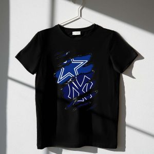 New York Yankees Cowboy Star Logo Fusion T-Shirt For Fans