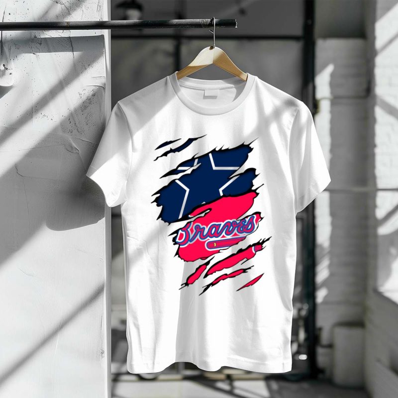 Braves Logo Mashup T-Shirt For Cowboys Fans – Stylish & Unique Design - Image 3